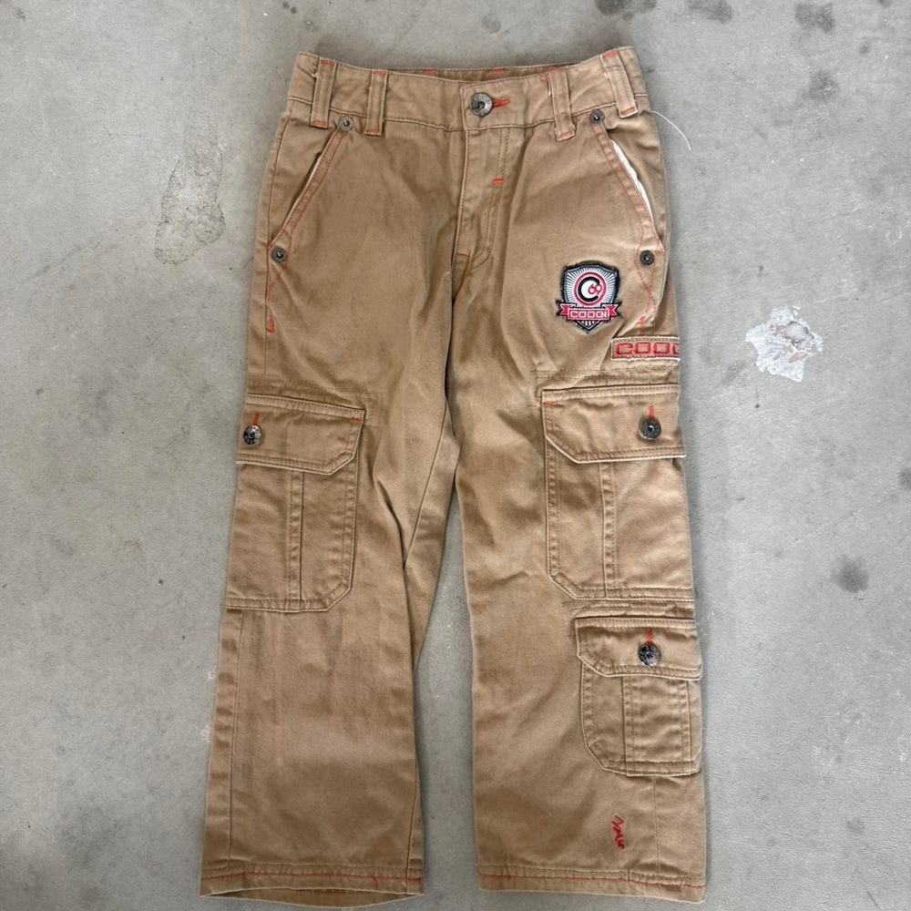 2000s kids Coogi brown cargo pants Size 4